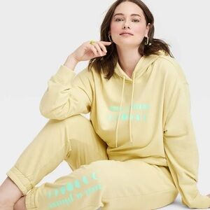 Yellow Hoodie Sweatshirt